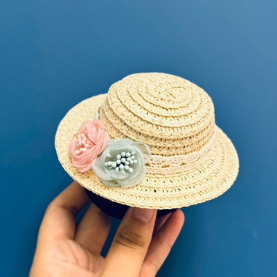 适用极氪007GT/001/7X中置音响帽子草帽装饰品夏天遮阳高级感摆件