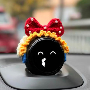 蔚来汽车nomi帽子白雪公主毛线帽头饰装饰内饰配饰卡通搞怪可爱