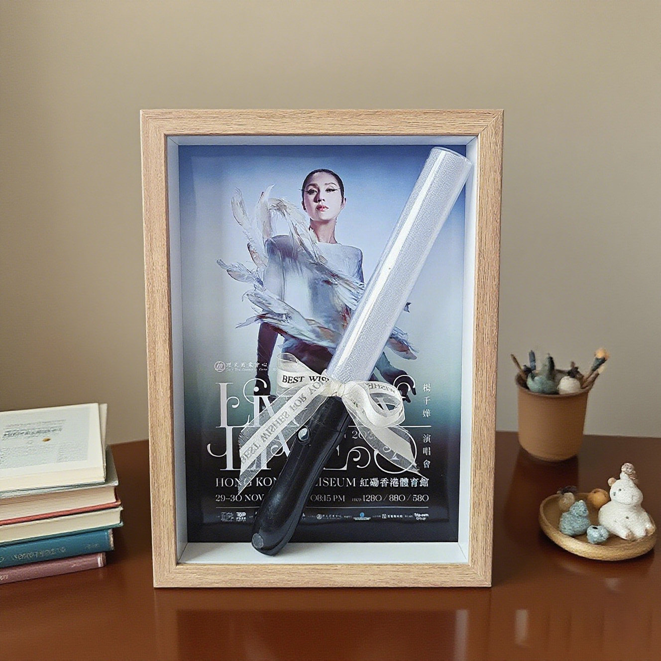 【杨千嬅】演唱会应援棒收纳立体中空相框diy相框中空