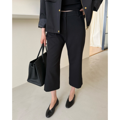 widelia陈姬儿春季韩系复古通勤八分西装裤显瘦利落休闲裤5069