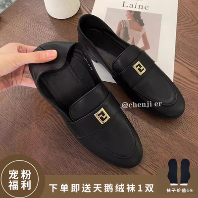 陈姬儿秋季新款黑色单鞋女