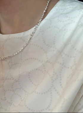 陈姬儿新款碎银子项链558