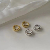 圆圈耳环女新款 简约精致男女同款 圆形耳环不挑人小巧耳圈2201