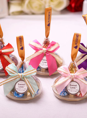 好时kisses巧克力喜糖盒成品含糖结婚喜庆满月婚礼创意糖果回礼盒