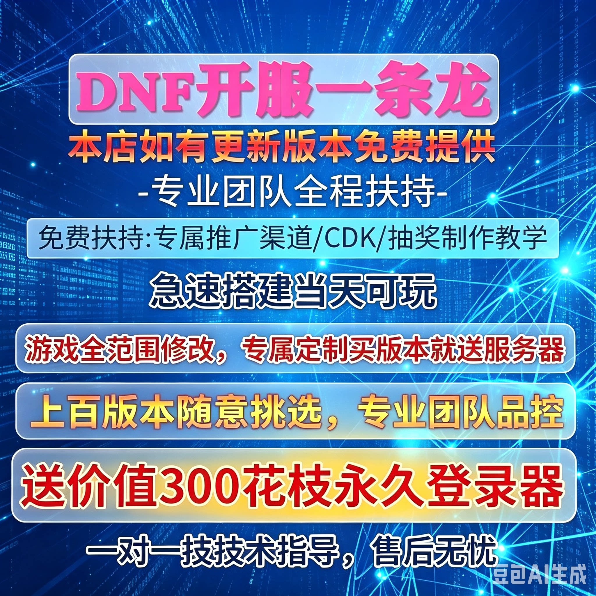 DNF一条龙架设开服高端商业搭STEAM