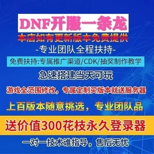 DNF开服一条龙版本出售DnF架设60-110级搭建DNF搭建 pvf修改定制