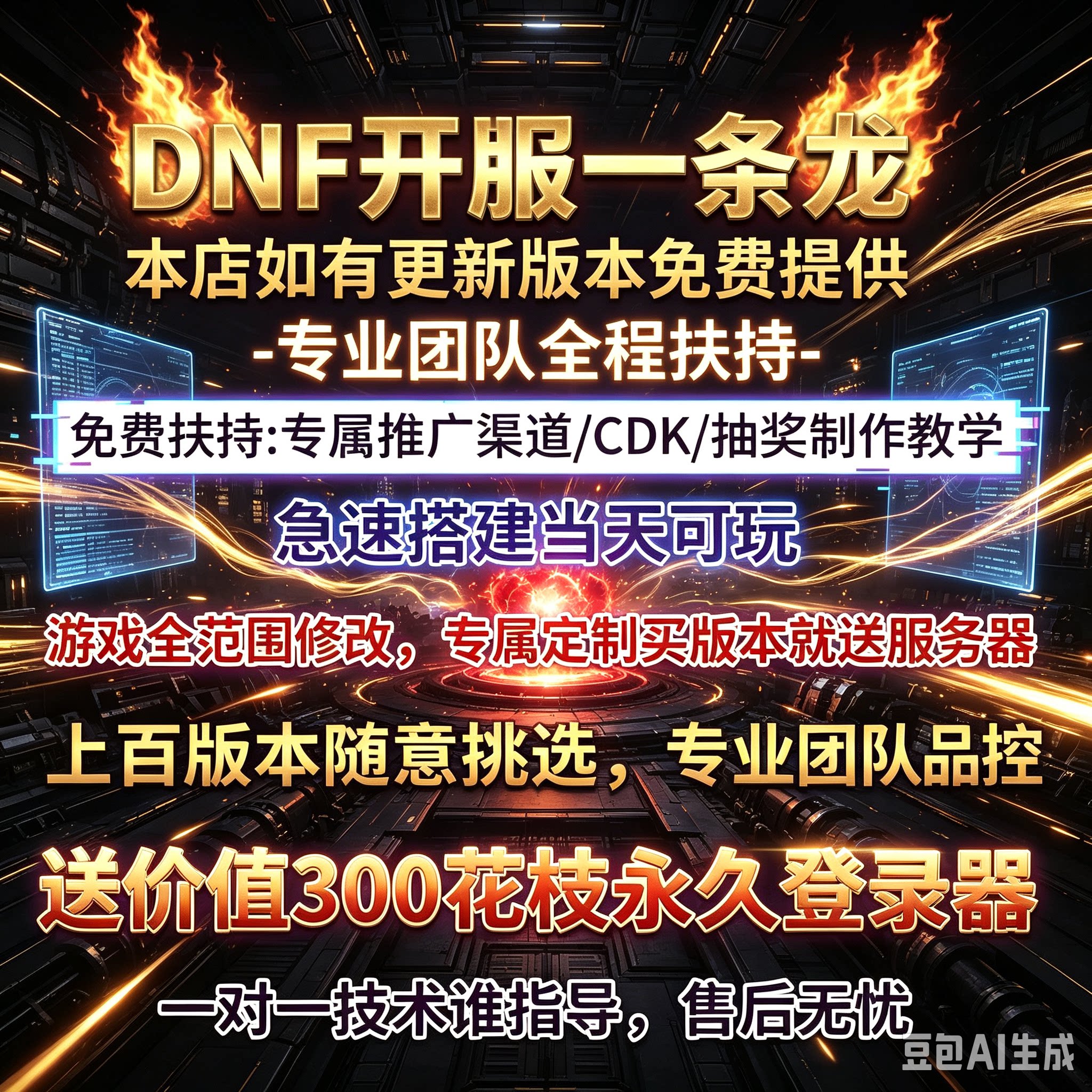 DNF开服一条龙商业搭建 游戏架设 版本PVF定制修改