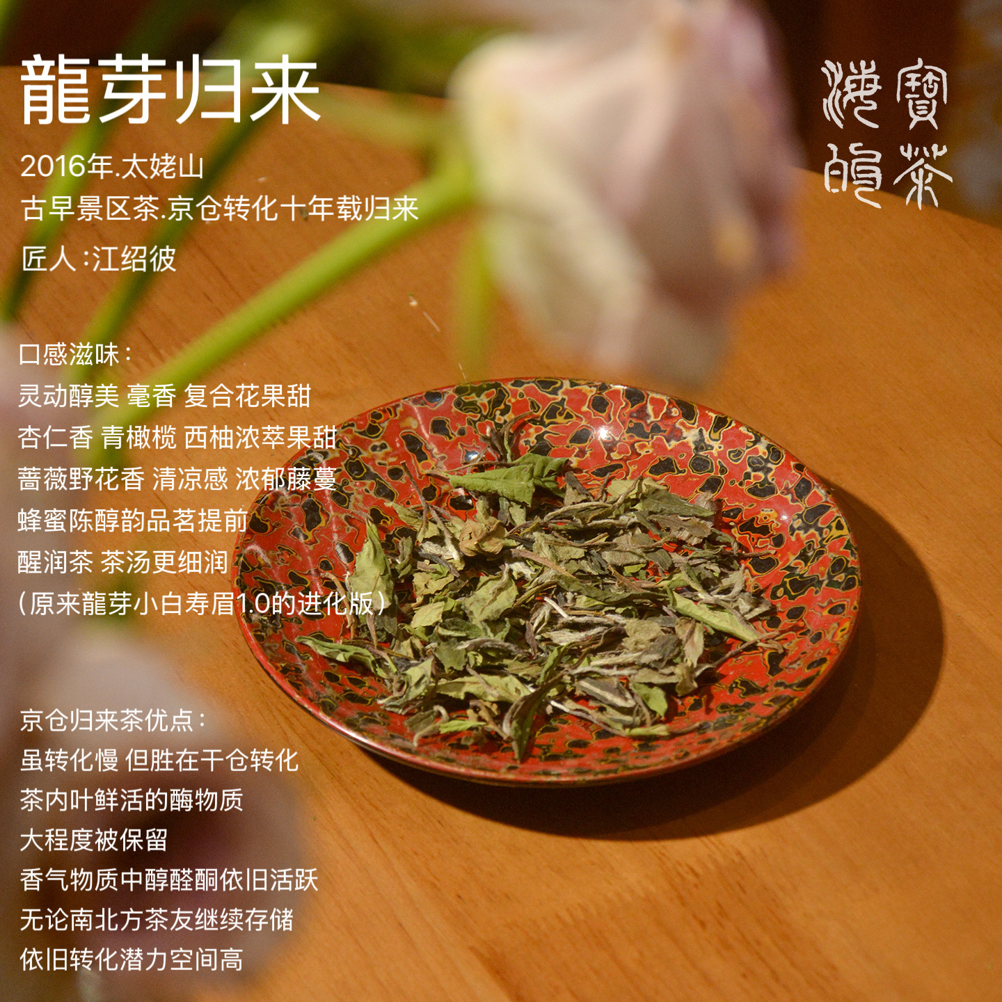 龍芽归来.2016太姥山古早野茶小白牡丹北杏仁橄榄 大箱断售