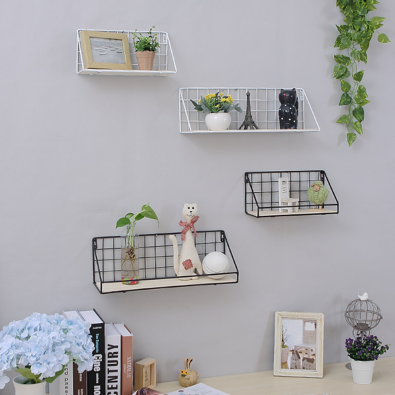 Free punch wall Shelf Wall hanging Iron art Bedside Wall A partition decorate metope dormitory Artifact Storage rackin the Home accessories , Decorative frame/Decorative shelf  category - from Buy2taobao.com to provide professional Taobao agent buy service