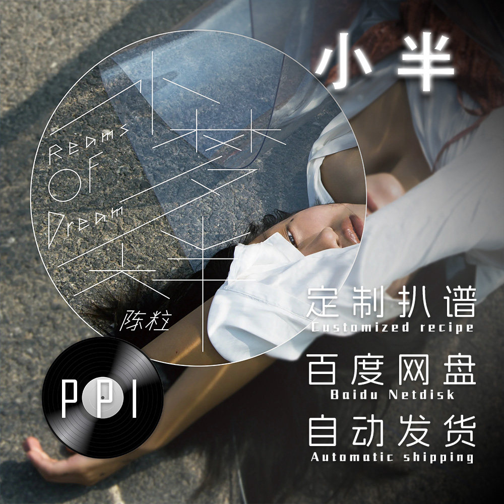 小半 陈粒 萨克斯谱单簧管长笛谱小提琴谱扒谱服