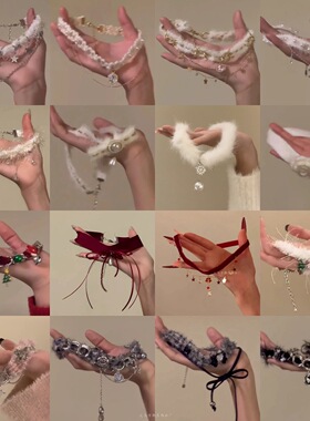 【7柒SEVEN】在逃公主·冬日氛围感奶乎乎雪花锆石项链女气质轻奢