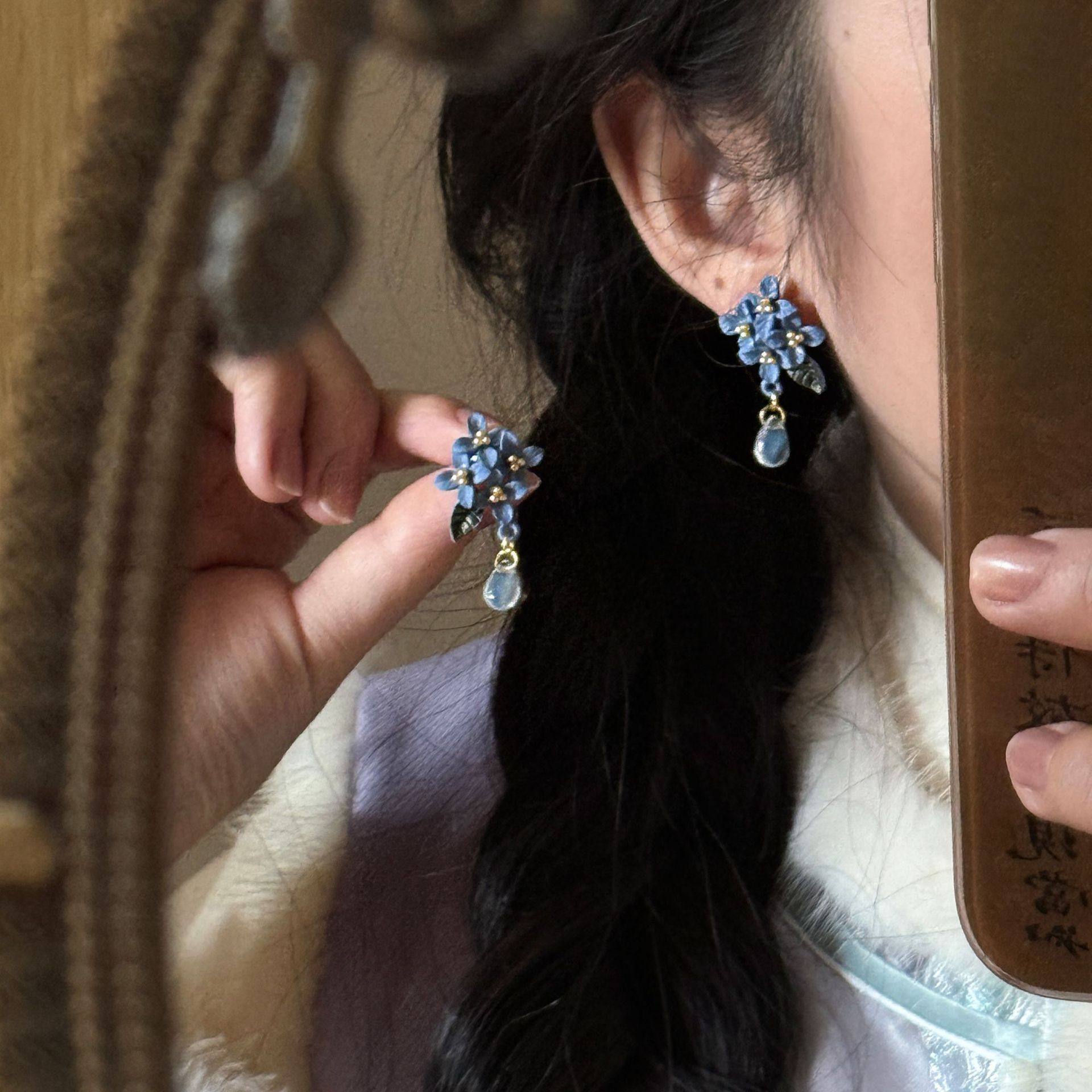 兰花新中式民族风古风精致甜美可爱清新氛围感旗袍花朵耳坠耳饰,饰品/流行首饰/时尚饰品新,耳环,淘宝优惠券,粉丝福利购,淘宝优惠卷