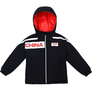 儿童羽绒服男童2022新款男孩加厚冬装短款洋气中大童中国队两面穿