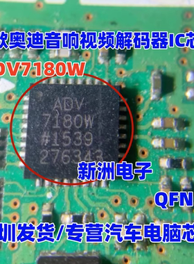 ADV7180W 适用新款奥迪汽车音响视频解码器芯片 QFN32 全新