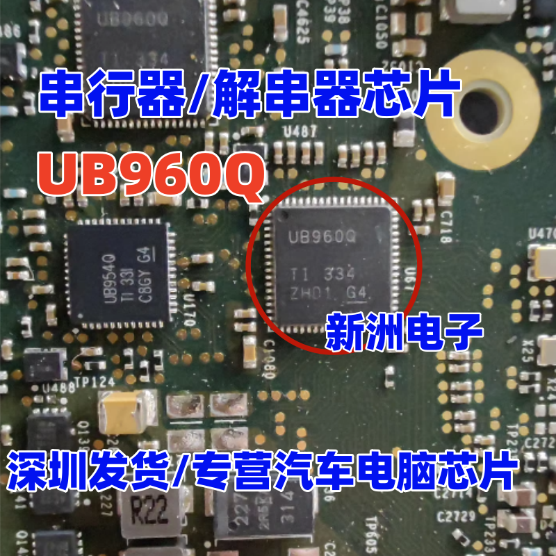 UB960Q DS90UB960 汽车导航串行器和解串器IC芯片 QFN64 全新进口