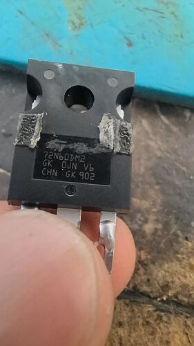 72N60DM2 新能源小蚂蚁充电机场效应三极管拆车测试好