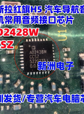 AD2428W AD2428WCCSZ 适用特斯拉红旗汽车导航音响音频接口芯片IC