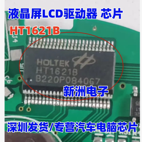 HT1621B 适用液晶屏LCD驱动器芯片  RAM映射 液晶芯片 SSOP48