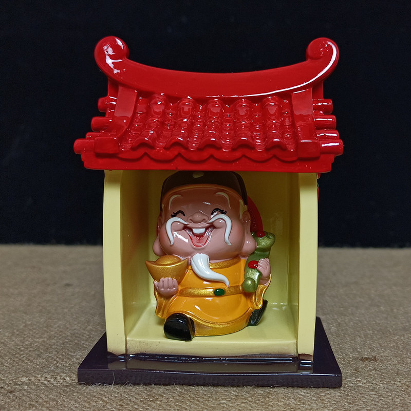 土地公土地婆神像摆件供奉客厅福德正君地主财神土地爷土地奶佛像