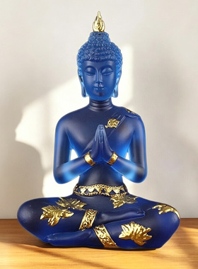 印度佛像摆件坐佛金佛工艺品