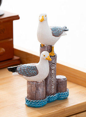 地中海海洋风格海鸥海鸟摆件