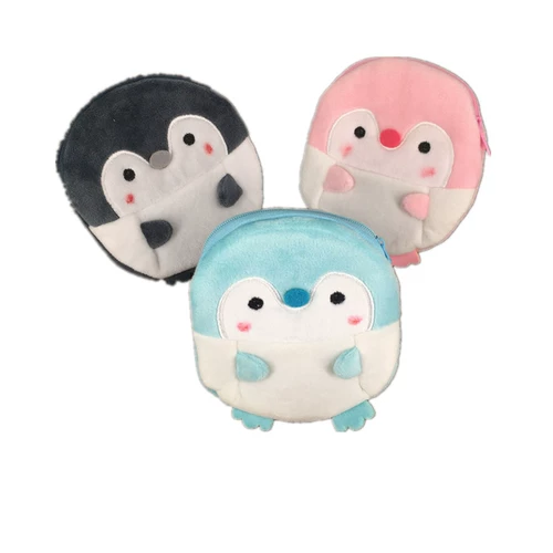 Милый плюшевый кошелек, декор для детского сада, ювелирное украшение, кукла, три цвета, пингвин, «сделай сам», 12см