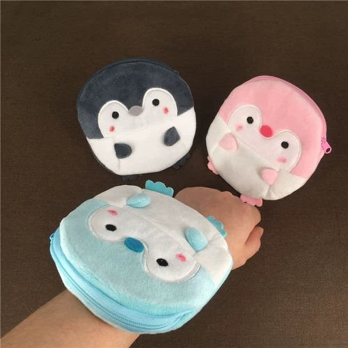 Милый плюшевый кошелек, декор для детского сада, ювелирное украшение, кукла, три цвета, пингвин, «сделай сам», 12см