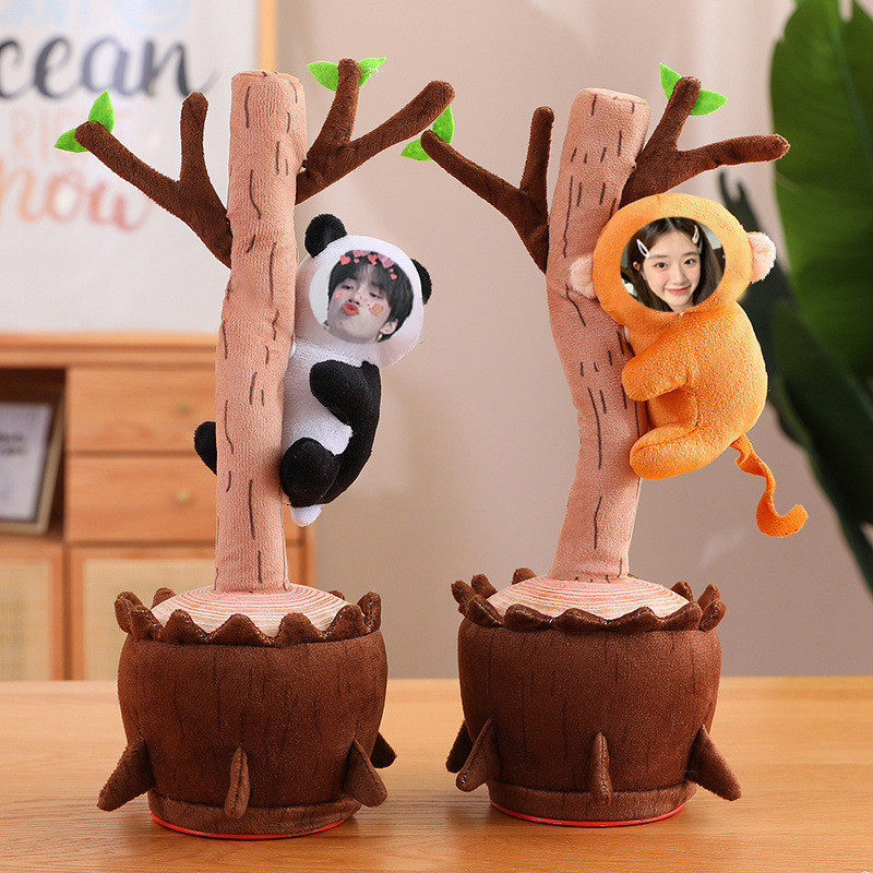 可印照片会唱歌跳舞搞笑玩偶毛绒玩具男女生日闺蜜情人节礼物