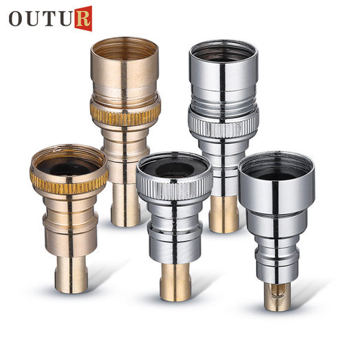 全铜洗衣机水龙头转接头防脱落自动止水嘴专用家用4分止水阀配件