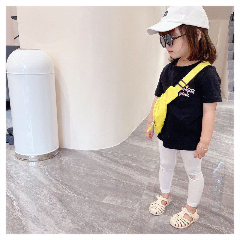 2025新品女童休闲防蚊裤夏季薄款纯棉儿童裤子糖果色打底九分裤女