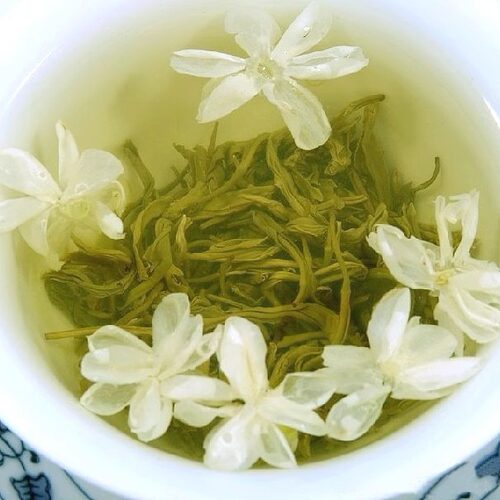 新茶峨眉炒花飘雪茉潭散装浓香型