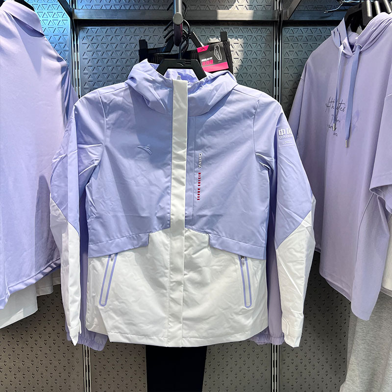 防泼水运动户外保暖连帽单风衣