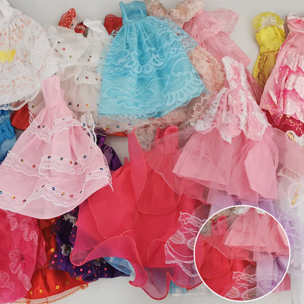 换装洋娃娃衣服套装过家家公主服装裙子休闲时装短裙玩具婚纱礼服