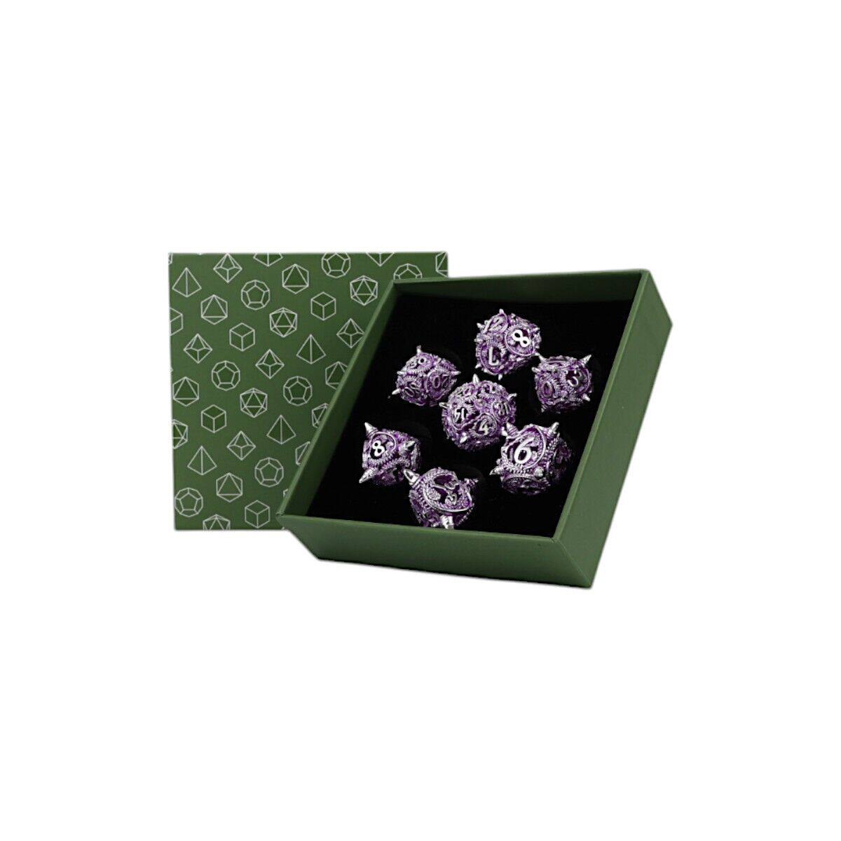 【桌游乱炖】LPG Dice Xeno Hollow Dice Set Purple