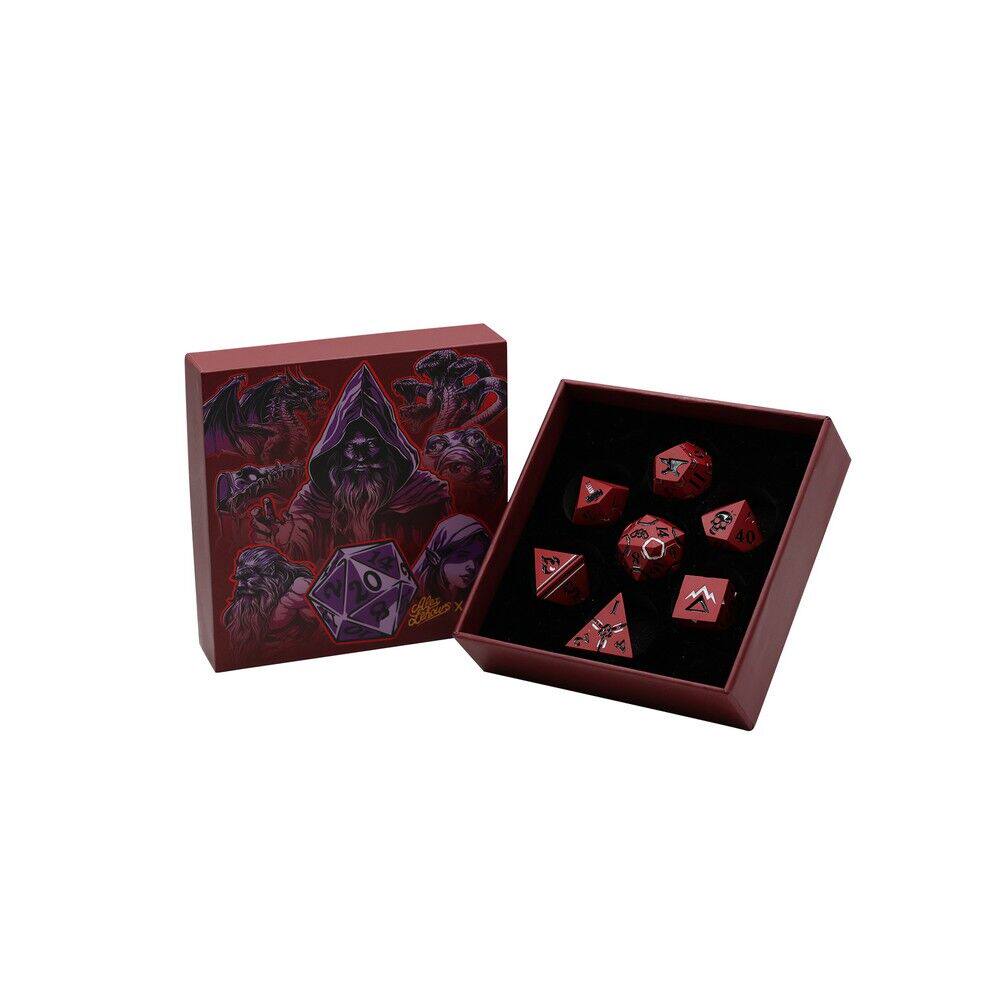【桌游乱炖】LPG Dice Warrior RPG Set Red/Black