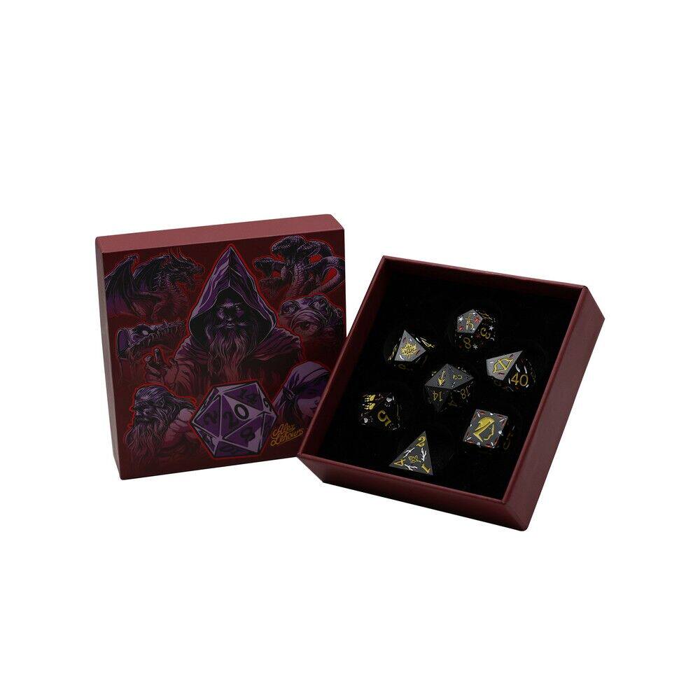 【桌游乱炖】LPG Dice Rogue RPG Set Black/Yellow