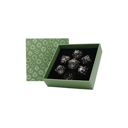 【桌游乱炖】LPG Dice Dragon Rage Dice Set Black/Gold