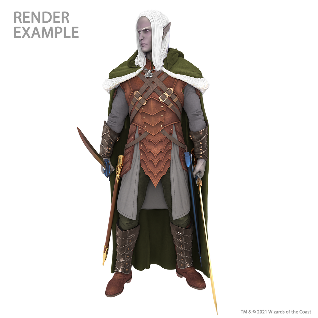 【桌游乱炖】崔斯特全比例 170cm Full-Sized Drizzt Foam Statue