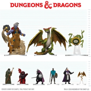 【桌游乱炖】DND跑团模型盲盒 Adventures in Faerun 10 ct.