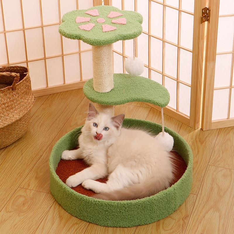 剑麻猫抓板猫窝一体立式猫爬架麻绳耐磨不掉屑玩具不占地猫咪用品