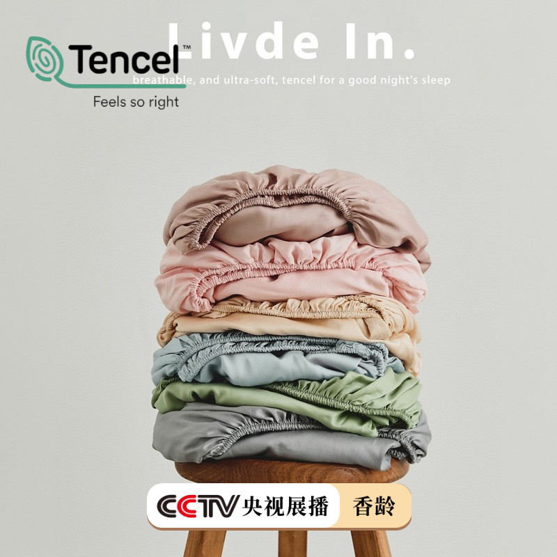 高档春夏100支纯色天丝被套单件枕套单品床单床笠丝滑夏季裸睡床