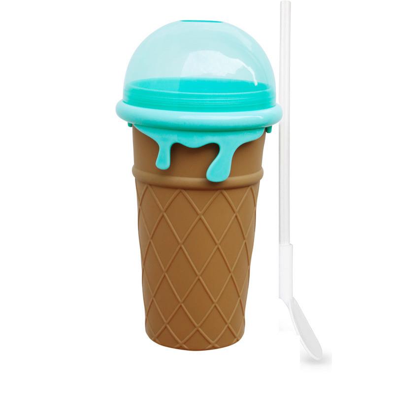 新品2023夏日捏捏杯冰沙网红杯一捏成冰杯制冰制冷杯冰淇淋碎冰杯