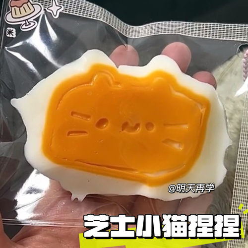 小猫芝士可爱仿真猫猫捏捏乐黏袋子解压减压慢回弹儿童玩具