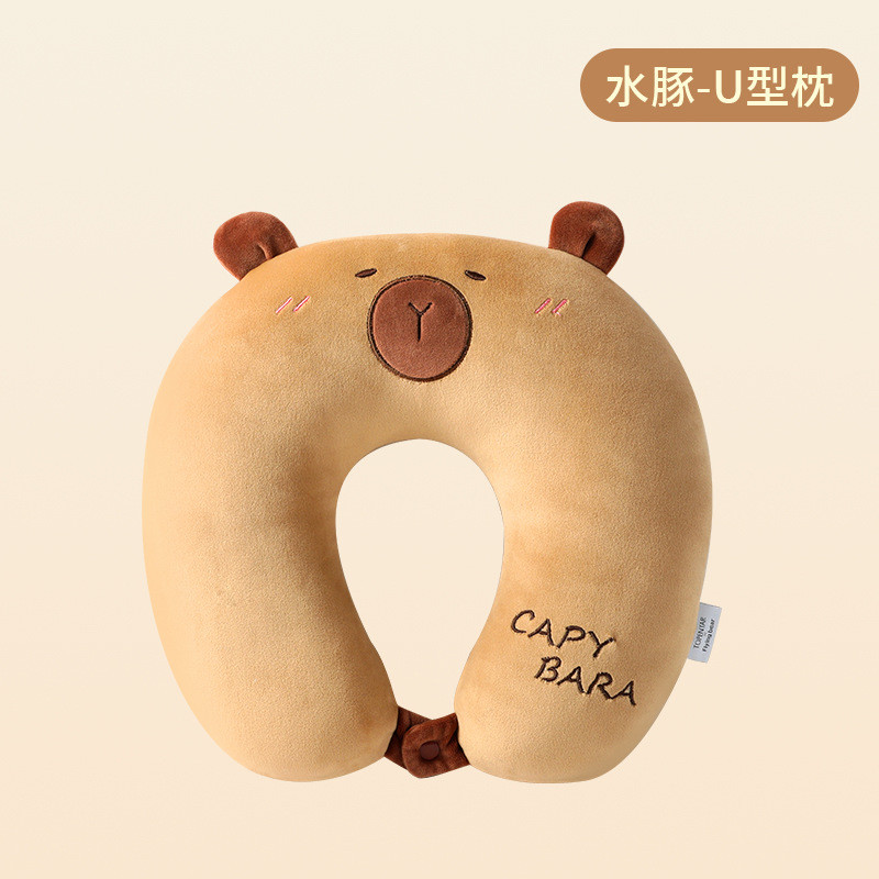 棉型枕旅行枕水晶绒舒适护颈枕办公室午睡可加礼品