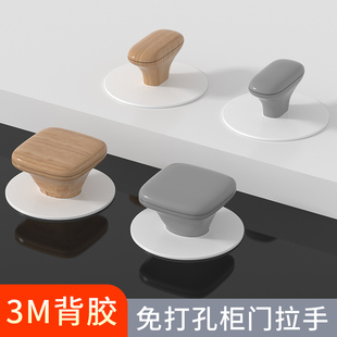 3M免打孔衣柜门拉手超强承重抽屉把手橱柜对开门窗拉手衣服帽子皮包墙上挂衣钩简约轻奢免安装挂钩强粘壁挂