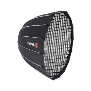 快装深抛柔光箱摄影灯罩视频拍摄深口抛物线格栅柔光罩影棚附件通用保荣口网格蛋格直播补光灯罩金贝神牛通用