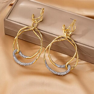 鬼才几何设计不规则个性欧美风耳饰手镯项链青岛工厂直销