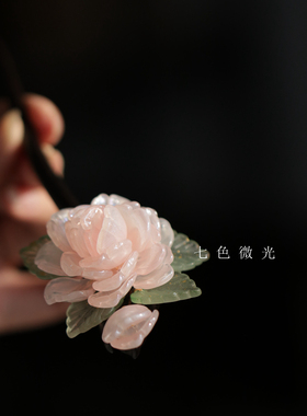 七色微光木簪古风森系甜美发饰