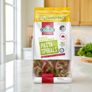 orgran无麸质大米蔬菜螺旋意大利面无小麦素食 gluten free pasta