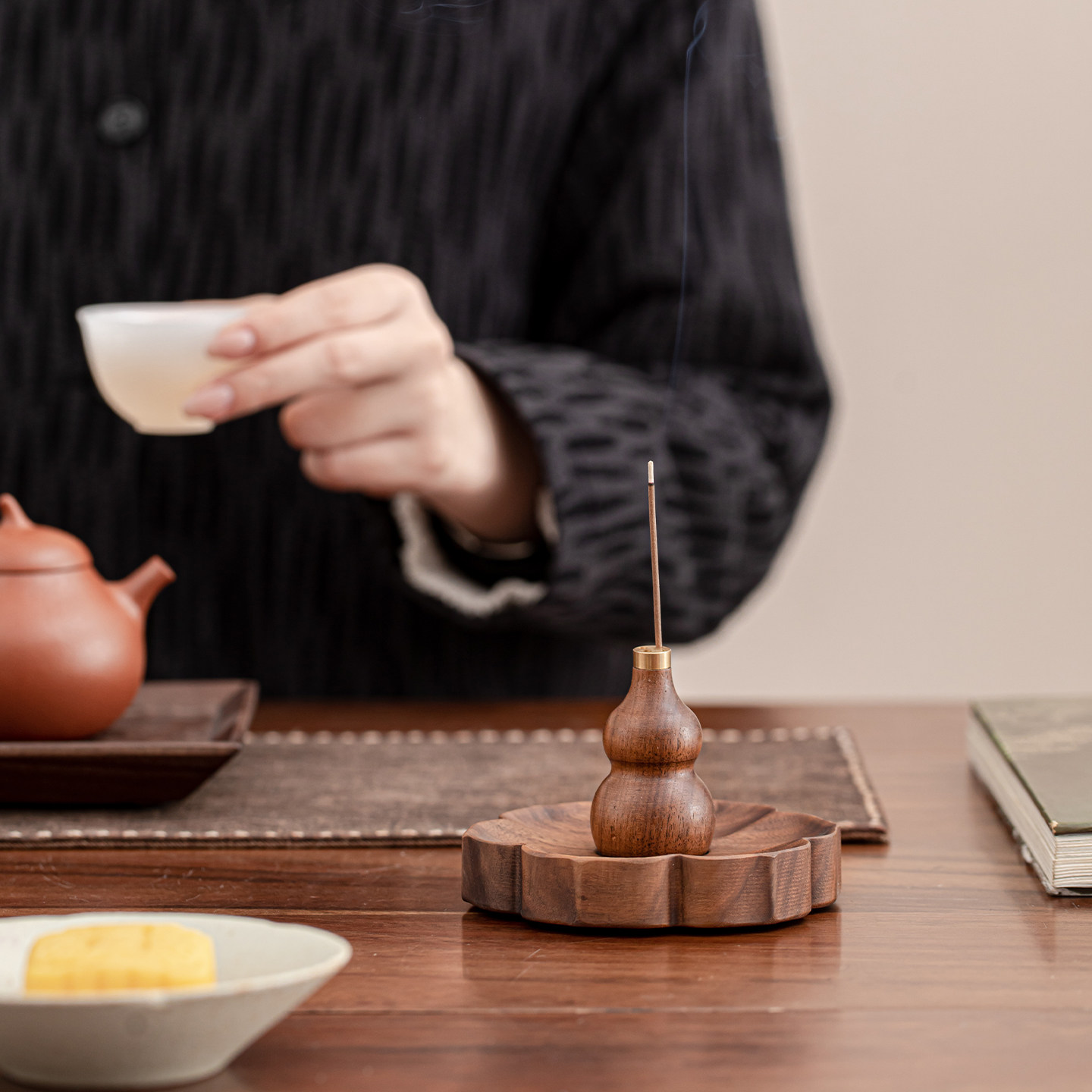 胡桃木线香插香底座香盘插檀香沉香熏香炉摆件家用室内泡茶道桌面,家居饰品,香托/香盘/香座/香插,淘宝优惠券,粉丝福利购,淘宝优惠卷